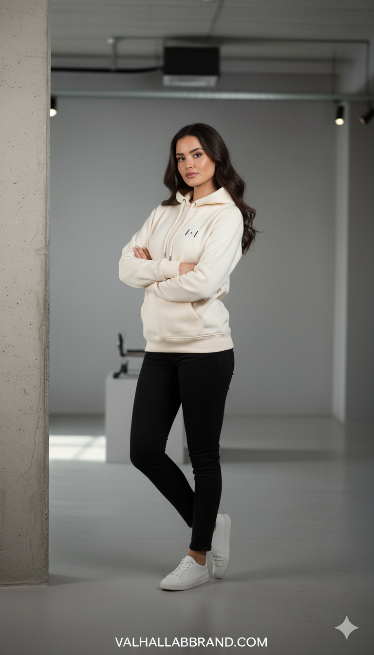 Hoodie Valhalla Core - Cream Edition