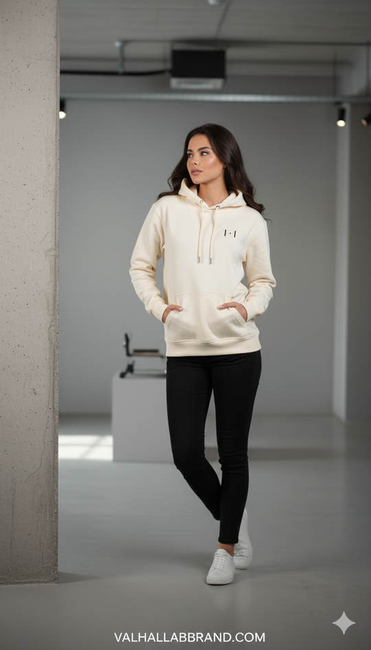 Hoodie Valhalla Core - Cream Edition