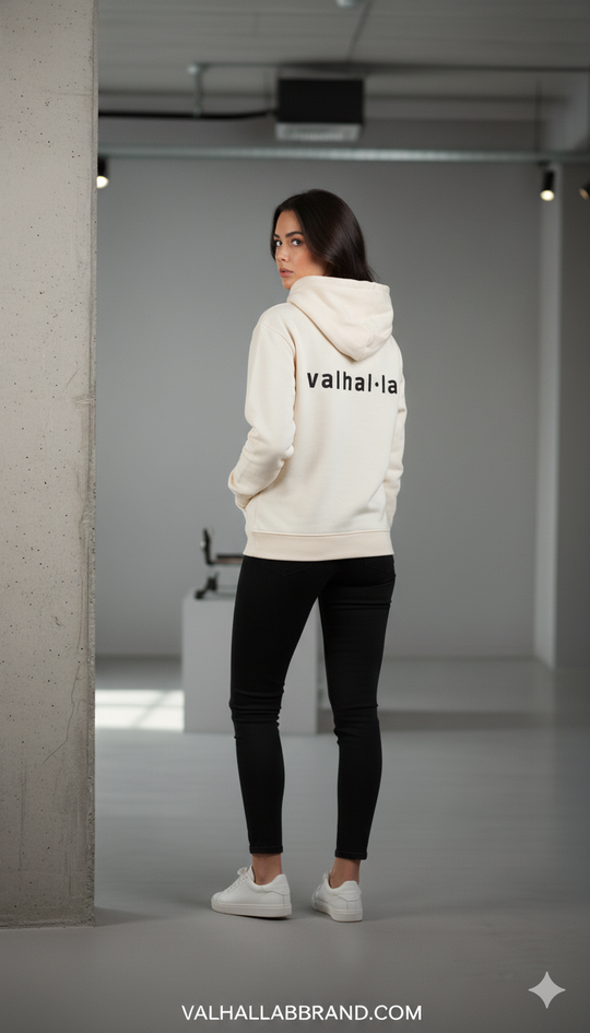 Hoodie Valhalla Core - Cream Edition