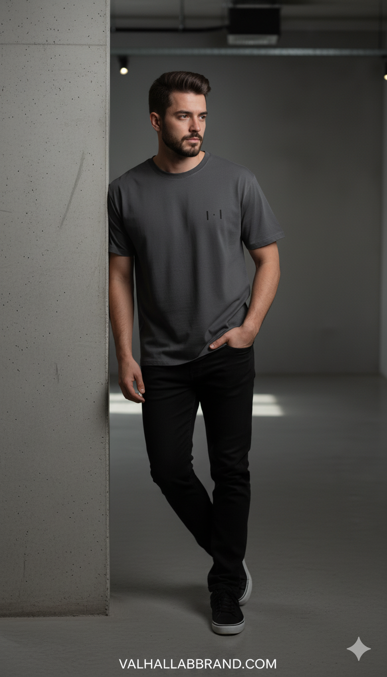 Camiseta Valhalla Signature - Iron Grey